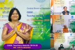 Mrs. Anita Mishra CBSE Teacher Award1