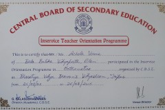 Mrs. Achala Verma_ CBSE Inservice Teacher Orientation Programme 2005