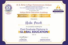 PGDGE-certificate-Nisha-Pareek